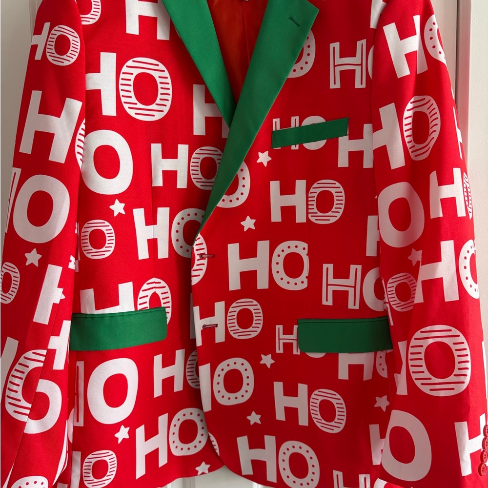 Tipsy Elves Red and Green Blazer
